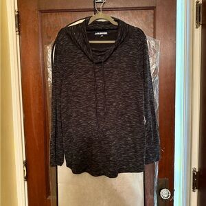 Charcoal Cowl Neck Top